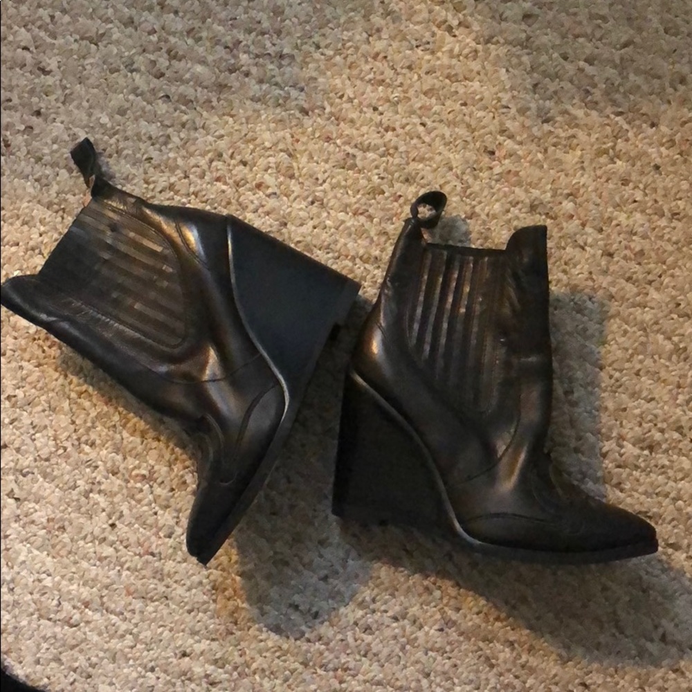 Jeffrey Campbell Ibiza leather cowboy boots